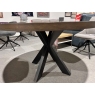 Ellipse 125cm Round Fixed Dining Table by Bentley Designs (Showroom Clearance)