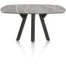 Minato 150 x 105cm Oval Dining Table (Light Grey Finish) by Habufa