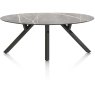 Minato 210 x 105cm Ellipse Dining Table (Light Grey Finish) by Habufa