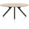 Minato 210 x 105cm Ellipse Dining Table (Light Oak Natural Finish) by Habufa