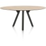 Minato 240 x 110cm Oval Bar Table (Light Oak Natural Finish) by Habufa