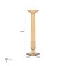 Candle holder Milou big Amber Candle holder Milou big Amber