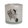 Zebra Tealight Holder 15cm