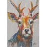 Canvas Oil Stag 60x90cm