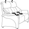 Chester 2 Seater Cumuly Electric Recliner Sofa (4247-80) by Himolla