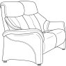 Chester 2 Seater Fixed Sofa (4247-10) by Himolla