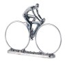 Silver Cyclist Ornament