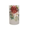 Poinsettia Candle Holder 18cm