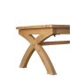 Queensbury Oak Small Cross Leg 180-260cm Extending Dining Table Queensbury Oak Small Cross Leg 180-260cm Extending Dining Table
