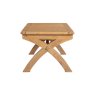 Queensbury Oak Small Cross Leg 180-260cm Extending Dining Table Queensbury Oak Small Cross Leg 180-260cm Extending Dining Table