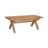 Queensbury Oak Small Cross Leg 180-260cm Extending Dining Table Queensbury Oak Small Cross Leg 180-260cm Extending Dining Table