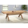 Queensbury Oak Small Cross Leg 180-260cm Extending Dining Table Queensbury Oak Small Cross Leg 180-260cm Extending Dining Table