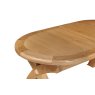 Queensbury Oak Oval Cross Leg 176-256cm Extending Dining Table Queensbury Oak Oval Cross Leg 176-256cm Extending Dining Table