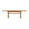Queensbury Oak Oval Cross Leg 176-256cm Extending Dining Table Queensbury Oak Oval Cross Leg 176-256cm Extending Dining Table