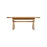 Queensbury Oak Oval Cross Leg 176-256cm Extending Dining Table Queensbury Oak Oval Cross Leg 176-256cm Extending Dining Table