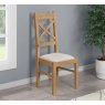 Queensbury Oak Cross Back Dining Chairs (Sold in Pairs) Queensbury Oak Cross Back Dining Chairs (Sold in Pairs)