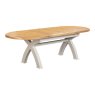 Queensbury Painted Oval Cross Leg 176-256cm Extending Dining Table Queensbury Painted Oval Cross Leg 176-256cm Extending Dining Table