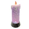 LED Spinner Candle Multi 25cms