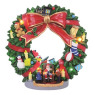 LED Santa Wreath 31cms