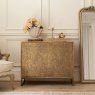 Isadora Embossed Cabinet Brass Isadora Embossed Cabinet Brass