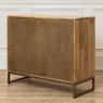 Isadora Embossed Cabinet Brass Isadora Embossed Cabinet Brass