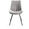 Pair of Fontana Dining Chairs (Grey Velvet Fabric) by Bentley Designs Pair of Fontana Dining Chairs (Grey Velvet Fabric) by Bentley Designs