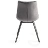 Pair of Fontana Dining Chairs (Grey Velvet Fabric) by Bentley Designs Pair of Fontana Dining Chairs (Grey Velvet Fabric) by Bentley Designs