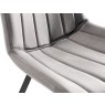 Pair of Fontana Dining Chairs (Grey Velvet Fabric) by Bentley Designs Pair of Fontana Dining Chairs (Grey Velvet Fabric) by Bentley Designs