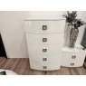 Kate 5 Drawer Tall Chest with Marble Top (Showroom Clearance) Kate 5 Drawer Tall Chest with Marble Top (Showroom Clearance)