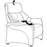 Chester Manual Wide Recliner Armchair (4247-28) by Himolla