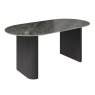 Santos 180 x 90cm Oval Gloss Grey Ceramic Dining Table Santos 180 x 90cm Oval Gloss Grey Ceramic Dining Table