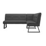 Nino Dark Grey Corner Dining Bench (Left or Right Hand Facing) Nino Dark Grey Corner Dining Bench (Left or Right Hand Facing)