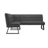Nino Dark Grey Corner Dining Bench (Left or Right Hand Facing) Nino Dark Grey Corner Dining Bench (Left or Right Hand Facing)
