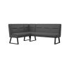 Nino Dark Grey Corner Dining Bench (Left or Right Hand Facing)