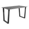 Nino 140 x 80cm Dining Table Matt Grey Ceramic Dining Table