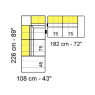 Tuniz 226 x 290cm Corner Terminal (No Recliners) by Marinelli Home Tuniz 226 x 290cm Corner Terminal (No Recliners) by Marinelli Home