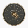 Cog Black and Gold Clock
