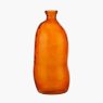 Orange Organic Glass Vase Tall Orange Organic Glass Vase Tall