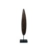 61cm Oval Sculpture Black Brown