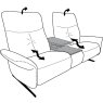 Loona 2.5 Seater Electric Recliner Sofa with Table & Light (4484-41QR) by Himolla Loona 2.5 Seater Electric Recliner Sofa with Table & Light (4484-41QR) by Himolla