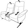 Loona 2.5 Seater Electric Recliner Sofa with Table and Lift & Rise in Right Seat (4484-32QR) Loona 2.5 Seater Electric Recliner Sofa with Table and Lift & Rise in Right Seat (4484-32QR)