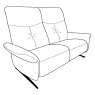 Loona 2 Seater Fixed Sofa (4484-10HN) by Himolla Loona 2 Seater Fixed Sofa (4484-10HN) by Himolla