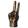 Decorative object hand peace (Black/gold) Decorative object hand peace (Black/gold)