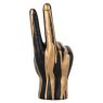 Decorative object hand peace (Black/gold) Decorative object hand peace (Black/gold)