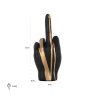 Decorative object hand digitus (Black/gold) Decorative object hand digitus (Black/gold)