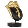 Decorative object Tongue (Black/gold) Decorative object Tongue (Black/gold)