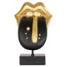 Decorative object Tongue (Black/gold) Decorative object Tongue (Black/gold)