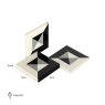 Coaster Louel (Black/white) Coaster Louel (Black/white)