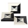Coaster Louel (Black/white) Coaster Louel (Black/white)