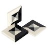 Coaster Louel (Black/white) Coaster Louel (Black/white)